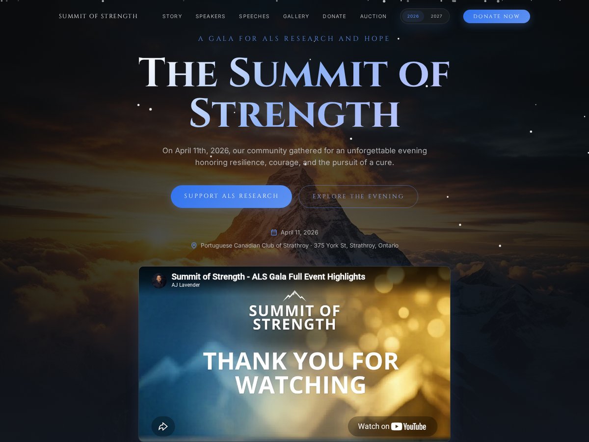 Summit of Strength ALS Gala
